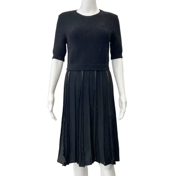 sachin and babi light blue dress Red Valentino Diamond Embroidered Jersey Fit and Flare Dress